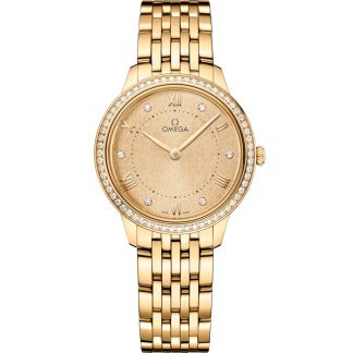 Omega De Ville Prestige 30 mm, oro amarillo con oro amarillo 434.55.30.60.58.001