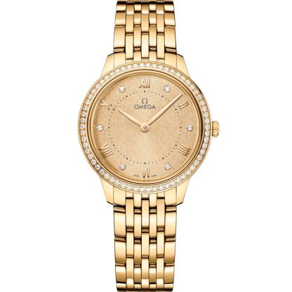 Omega De Ville Prestige 30 mm, oro amarillo con oro amarillo 434.55.30.60.58.001