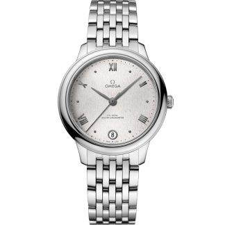Omega De Ville Prestige 34 mm, acero con acero 434.10.34.20.02.001