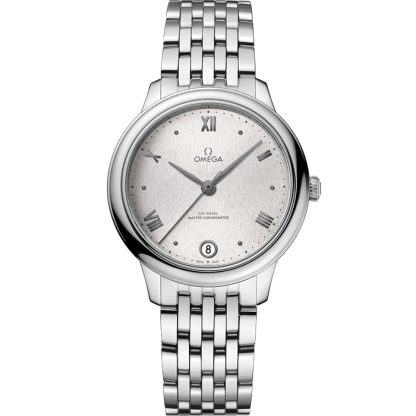 Omega De Ville Prestige 34 mm, acero con acero 434.10.34.20.02.001