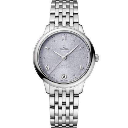 Omega De Ville Prestige 34 mm, acero con acero 434.10.34.20.03.001