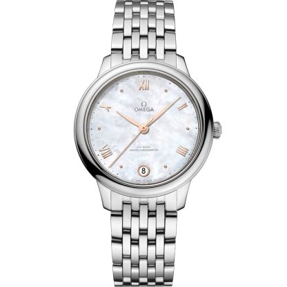 Omega De Ville Prestige 34 mm, acero con acero 434.10.34.20.05.001