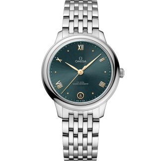 Omega De Ville Prestige 34 mm, acero con acero 434.10.34.20.10.001
