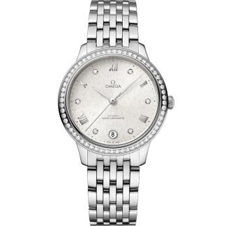 Omega De Ville Prestige 34 mm, acero con acero 434.15.34.20.52.001