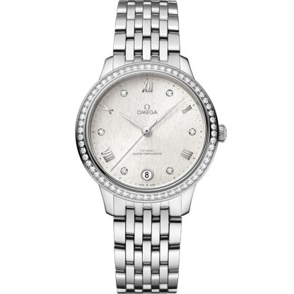Omega De Ville Prestige 34 mm, acero con acero 434.15.34.20.52.001