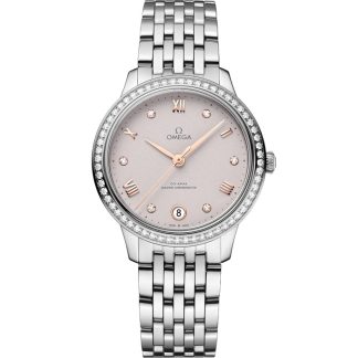 Omega De Ville Prestige 34 mm, acero con acero 434.15.34.20.52.002