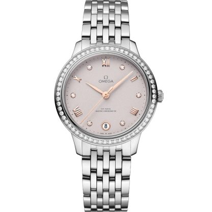 Omega De Ville Prestige 34 mm, acero con acero 434.15.34.20.52.002