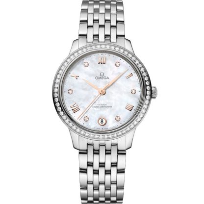 Omega De Ville Prestige 34 mm, acero con acero 434.15.34.20.55.001