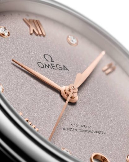 Omega De Ville Prestige 34 mm, acero con pulsera de piel 434.13.34.20.52.002 - Imagen 3