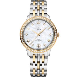 Omega De Ville Prestige 34 mm, acero - oro amarillo con acero - oro amarillo 434.25.34.20.55.002