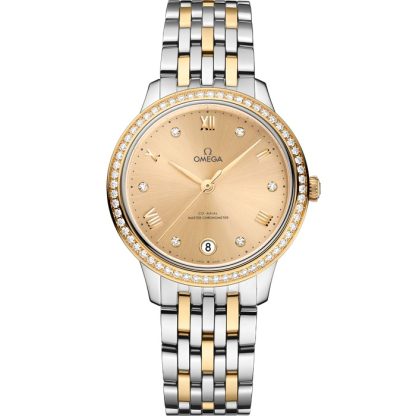 Omega De Ville Prestige 34 mm, acero - oro amarillo con acero - oro amarillo 434.25.34.20.58.001