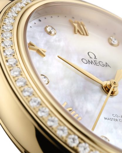 Omega De Ville Prestige 34 mm, oro amarillo con pulsera de piel 434.58.34.20.55.002 - Imagen 3