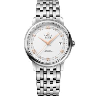 Omega De Ville Prestige 39,5 mm, acero con acero 424.10.40.20.02.002