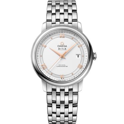 Omega De Ville Prestige 39,5 mm, acero con acero 424.10.40.20.02.002