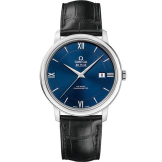 Omega De Ville Prestige 39,5 mm, acero con pulsera de piel 424.13.40.20.03.001