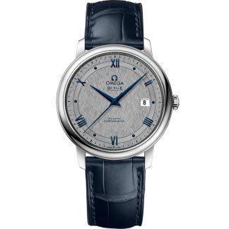 Omega De Ville Prestige 39,5 mm, acero con pulsera de piel 424.13.40.20.06.002