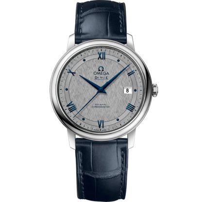 Omega De Ville Prestige 39,5 mm, acero con pulsera de piel 424.13.40.20.06.002
