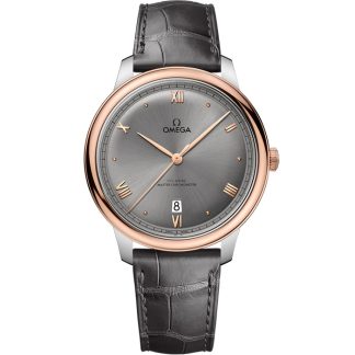 Omega De Ville Prestige 40 mm, acero - oro Sedna™ con pulsera de piel 434.23.40.20.06.001