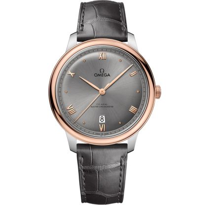Omega De Ville Prestige 40 mm, acero - oro Sedna™ con pulsera de piel 434.23.40.20.06.001