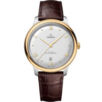 Omega De Ville Prestige 40 mm, acero - oro amarillo con pulsera de piel 434.23.40.20.02.002