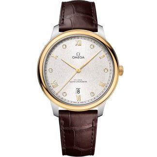 Omega De Ville Prestige 40 mm, acero - oro amarillo con pulsera de piel 434.23.40.20.52.001