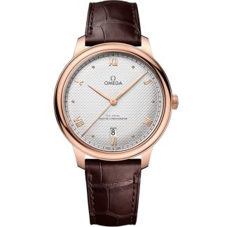 Omega De Ville Prestige 40 mm, oro Sedna™ con pulsera de piel 434.53.40.20.02.001