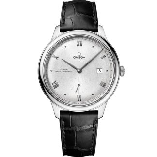 Omega De Ville Prestige 41 mm, acero con pulsera de piel 434.13.41.20.02.001