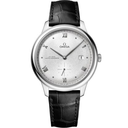Omega De Ville Prestige 41 mm, acero con pulsera de piel 434.13.41.20.02.001