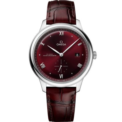 Omega De Ville Prestige 41 mm, acero con pulsera de piel 434.13.41.20.11.001
