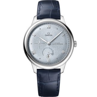 Omega De Ville Prestige 41 mm, acero con pulsera de piel 434.13.41.21.03.001