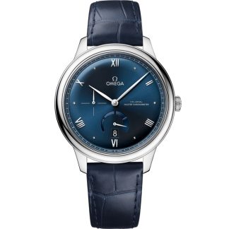 Omega De Ville Prestige 41 mm, acero con pulsera de piel 434.13.41.21.03.002