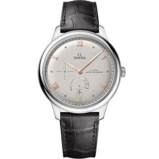 Omega De Ville Prestige 41 mm, acero con pulsera de piel 434.13.41.21.06.001