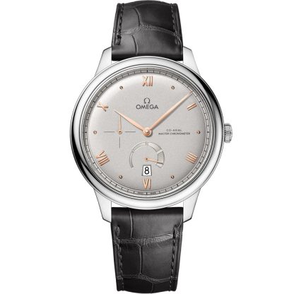 Omega De Ville Prestige 41 mm, acero con pulsera de piel 434.13.41.21.06.001