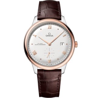 Omega De Ville Prestige 41 mm, acero - oro Sedna™ con pulsera de piel 434.23.41.20.02.001