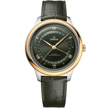 Omega De Ville Prestige 42 mm, acero - oro amarillo con aligátor 434.23.42.22.10.001