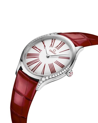 Omega De Ville Trésor 36 mm, acero con pulsera de piel 428.18.36.60.04.002 - Imagen 3