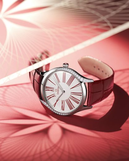 Omega De Ville Trésor 36 mm, acero con pulsera de piel 428.18.36.60.04.002 - Imagen 5