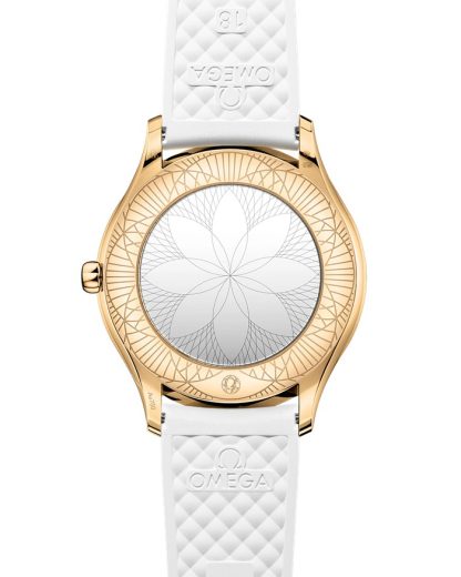 Omega De Ville Trésor 36 mm, oro Moonshine™ con pulsera de caucho 428.57.36.60.04.001 - Imagen 2