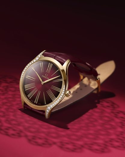 Omega De Ville Trésor 36 mm, oro Moonshine™ con pulsera de piel 428.58.36.60.11.001 - Imagen 3