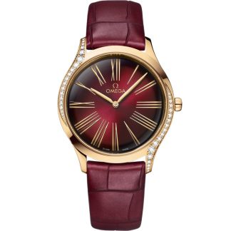 Omega De Ville Trésor 36 mm, oro Moonshine™ con pulsera de piel 428.58.36.60.11.001