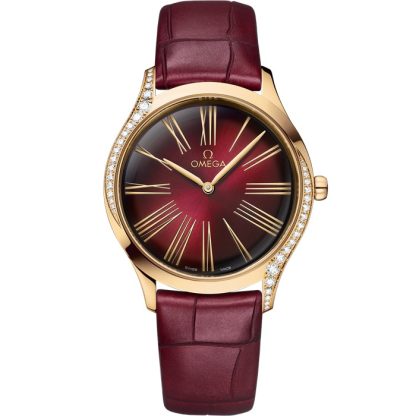 Omega De Ville Trésor 36 mm, oro Moonshine™ con pulsera de piel 428.58.36.60.11.001