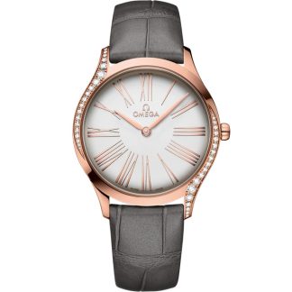 Omega De Ville Trésor 36 mm, oro Sedna™ con pulsera de piel 428.58.36.60.02.001