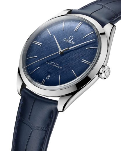 Omega De Ville Trésor 40 mm, acero con pulsera de piel 435.13.40.21.03.001 - Imagen 4
