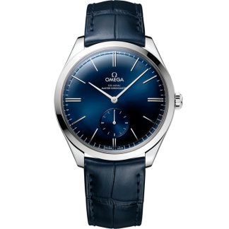 Omega De Ville Trésor 40 mm, acero con pulsera de piel 435.13.40.21.03.002