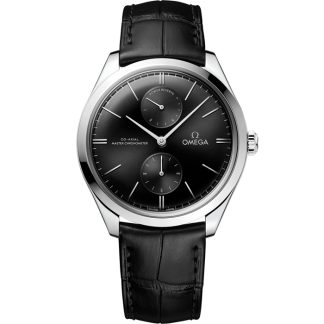 Omega De Ville Trésor 40 mm, acero con pulsera de piel 435.13.40.22.01.001