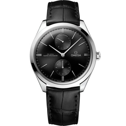 Omega De Ville Trésor 40 mm, acero con pulsera de piel 435.13.40.22.01.001