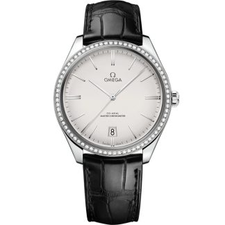 Omega De Ville Trésor 40 mm, acero con pulsera de piel 435.18.40.21.02.001