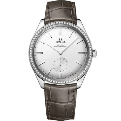 Omega De Ville Trésor 40 mm, acero con pulsera de piel 435.18.40.21.02.002