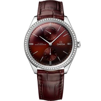 Omega De Ville Trésor 40 mm, acero con pulsera de piel 435.18.40.22.11.001