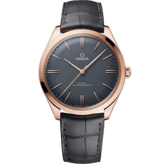 Omega De Ville Trésor 40 mm, oro Sedna™ con pulsera de piel 435.53.40.21.06.001